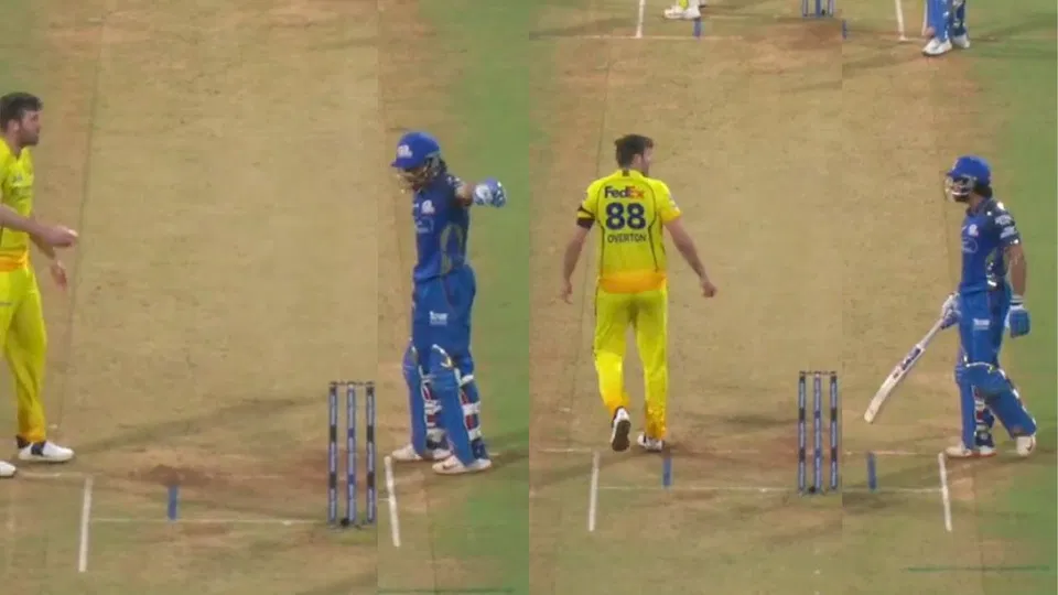 Tilak Varma, Jamie Overton Take Next Step After On-Field Feud During MI vs CSK